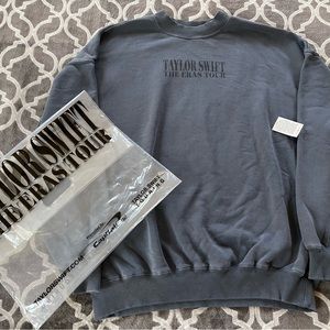 Official Taylor Swift Eras Tour Blue Crewneck | size M